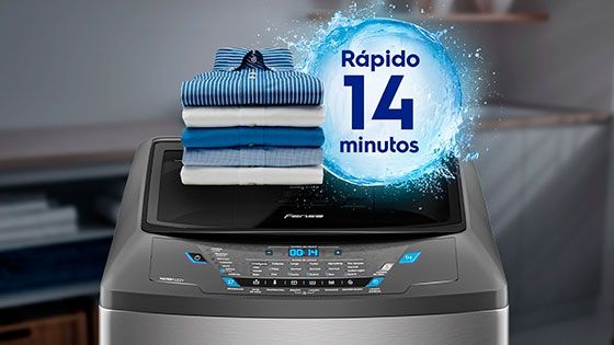 Rápido 14 min con la nueva lavadora Premium Care Pro 21X