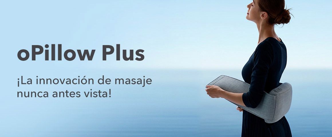 Masajeador Shiatsu de espalda ajustable oPillow-P1 recargable