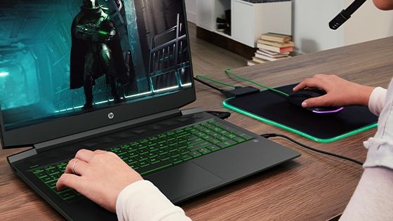 HP Pavilion Gaming Laptop 15-dk1044la gráficos NVIDIA® GeForce® GTX y procesador Intel® Core i de 10ª generación
