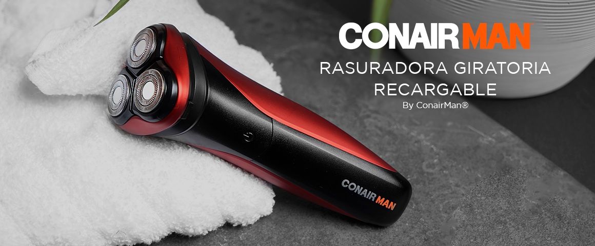 Rasuradora giratoria recargable de ConairMan