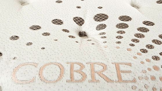 Tela con doble filamentos de cobre. 