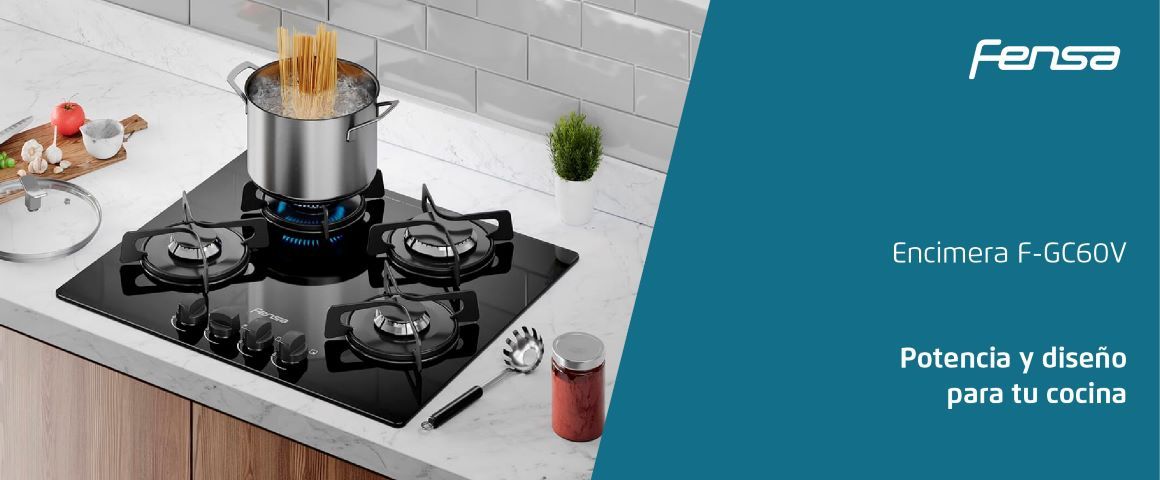 Encimera F-GC60V. Potencia y diseño para tu cocina