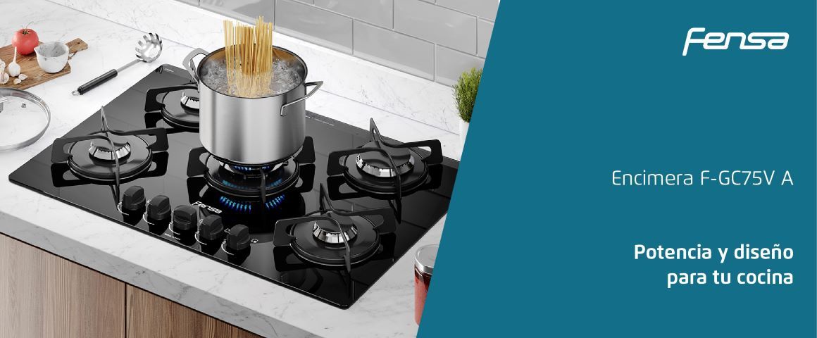 Encimera F-GC75V A. Potencia y diseño para tu cocina