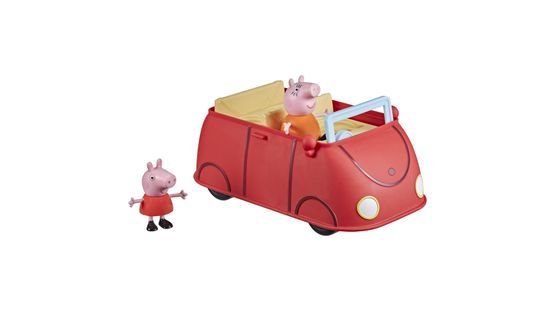 El auto rojo de la familia de Peppa