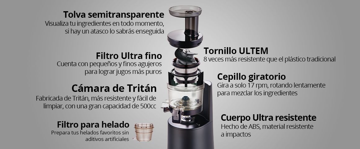 slowjuicer hurom alpha grey 3
