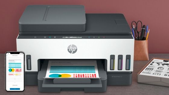 Multifuncional HP Smart Tank 750 - Impresión doble cara