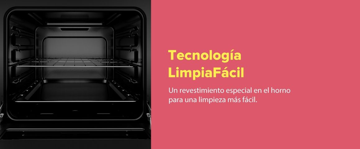 Tecnologia LimpiaFácil: Revestimiento especial en el horno para una limpieza más fácil