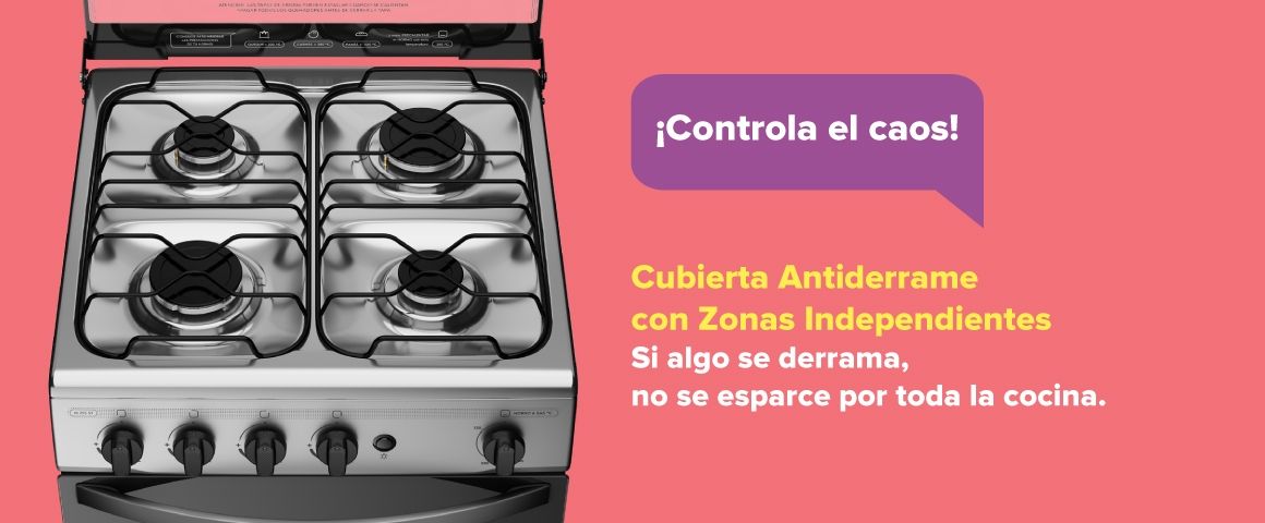 Cubierta antiderrame con zonas independientes