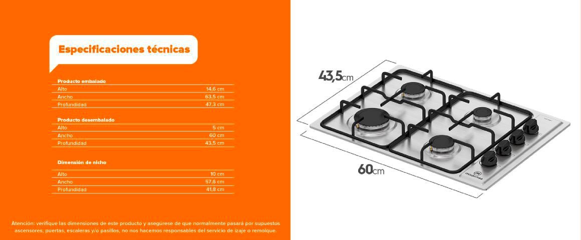 Especificaciones técnicas