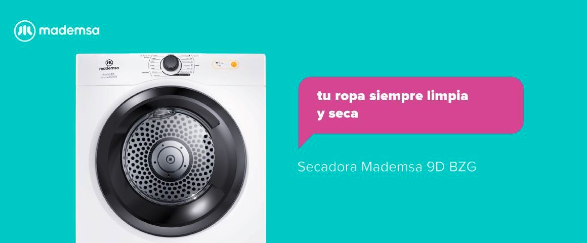 Secadora MADEMSA 9D BZG . Tu ropa siempre limpia y seca