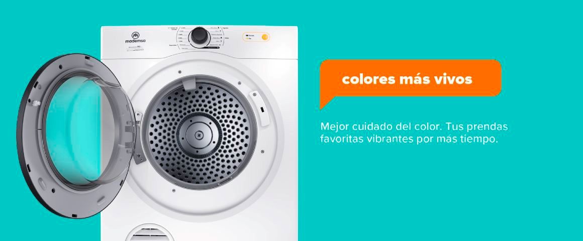 Colores más vivos. Mejor cuidado del color. Tus prendas favoritas vibrantes por más tiempo.