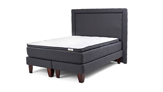 CAMA EUROPEA HYBRIDA 2 PLAZAS PLUS + RESPALDO