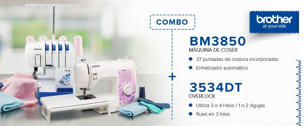 combo maquina de coser y overlock