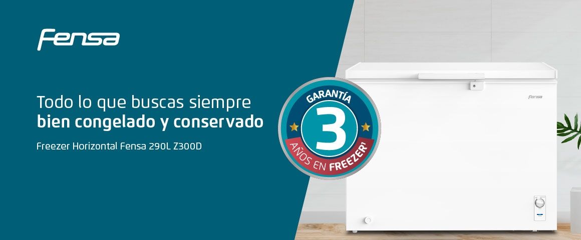 Freezer Horizontal Fensa Z300D 290 Litros Dual. Todo lo que buscas siempre bien congelado y conservado