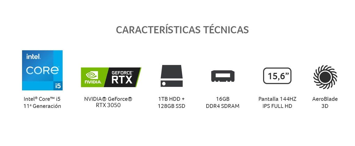 Nitro 5 especificaciones