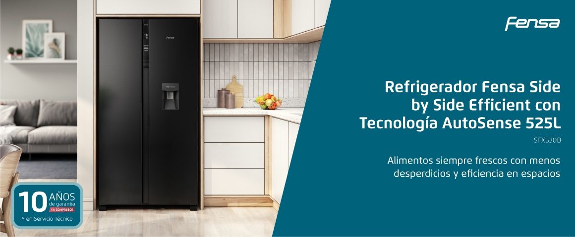 Refrigerador Fensa Side by Side 525 Litros con tecnologia AutoSense