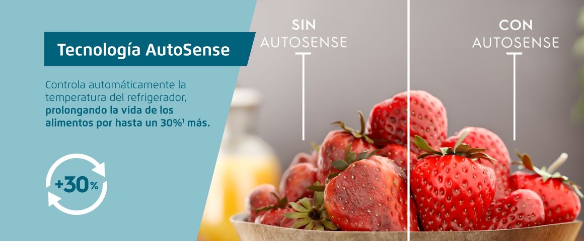 Tecnologia AutoSente que prolonga la vida de tus alimentos