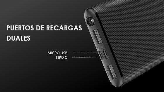 PUERTOS DE RECARGAS DUALES