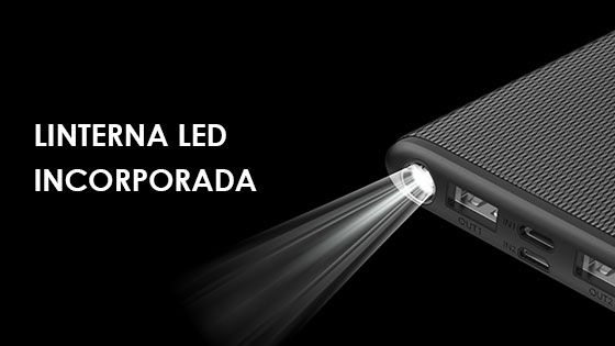 LINTERNA LED INCORPORADA