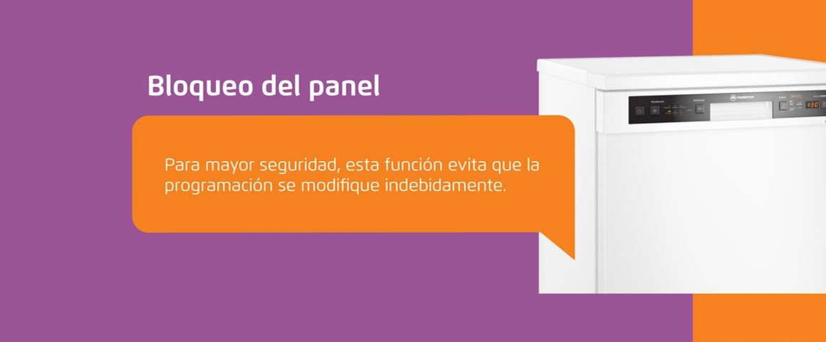 Bloqueo de panel, para mayor seguridad