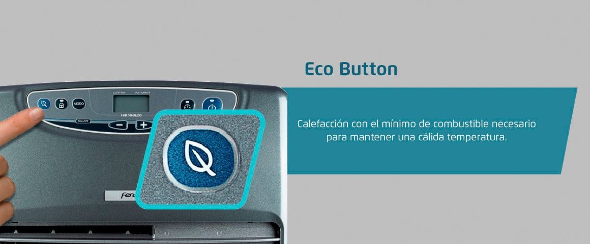 Eco Button, calefaccion con el minimo de combustible necesario.