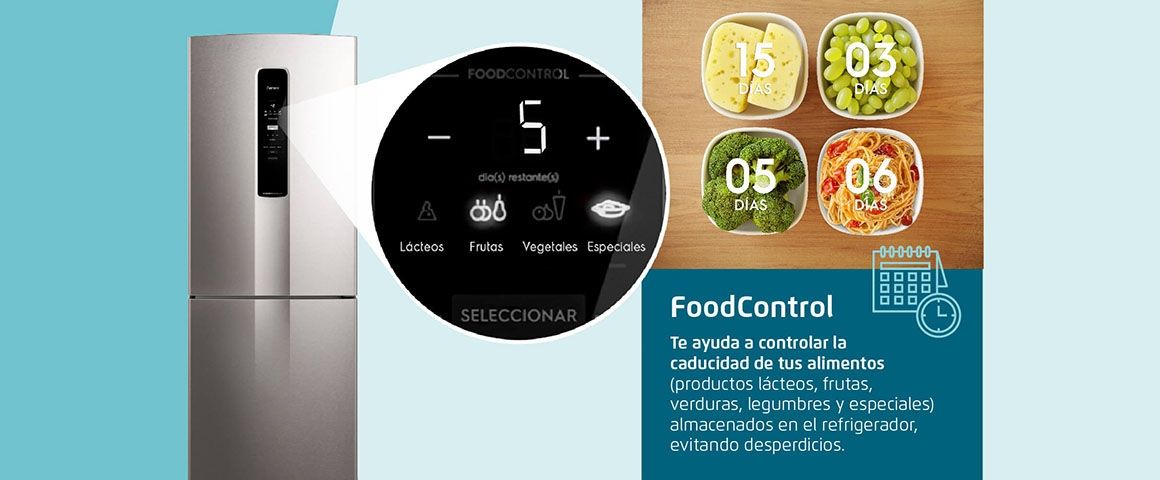 FoodControl. Te ayuda a controlar la caducidad de tus alimentos (productos lácteos, frutas, verduras, legumbres y especiales) almacenados en el refrigerador, evitando desperdicios.