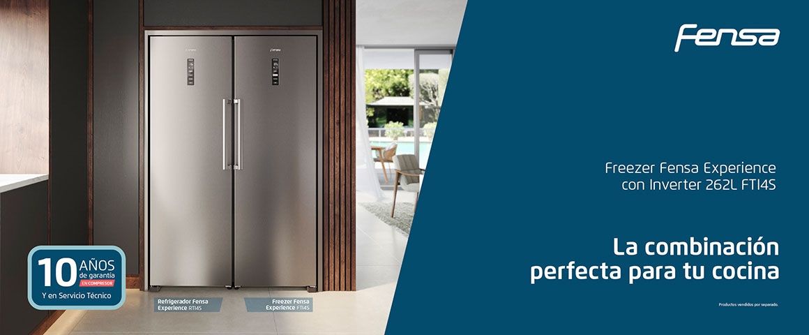 Freezer Fensa Experience con Inverter 262 L FTI4S, La combinación perfecta para tu cocina.