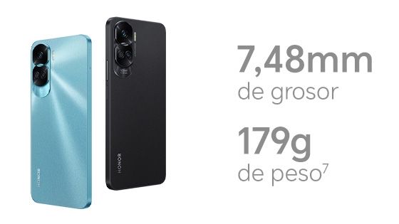 7,48mm de grosor, 179g de peso