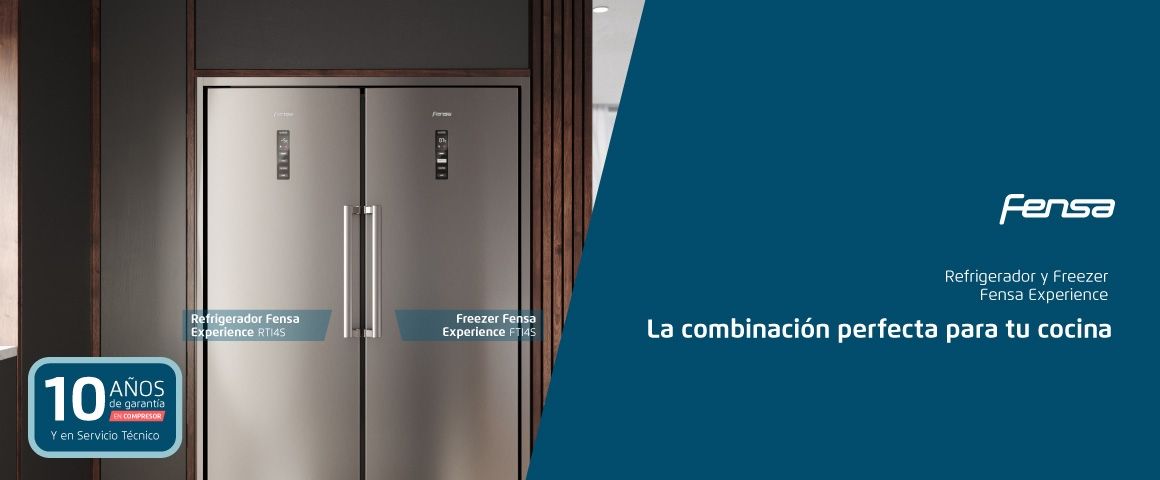 Refrigerador y Freezer Fensa Experience. La combinación perfecta para tu cocina