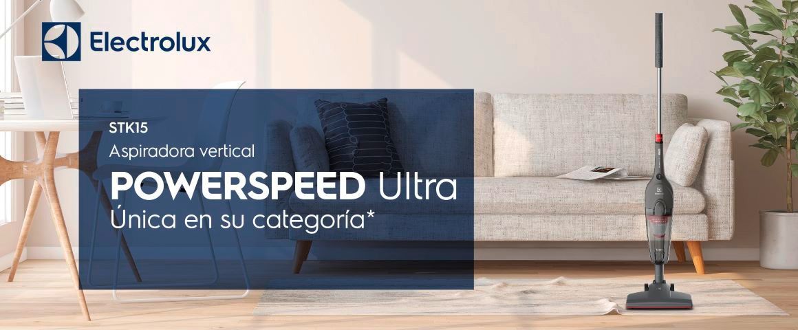 STK 15 Aspiradora Vertical POWERSPEED Ultra. Única en su categoría. Octubre 2023