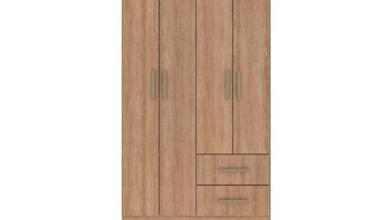 Closet 4 puertas, 2 cajones Miel