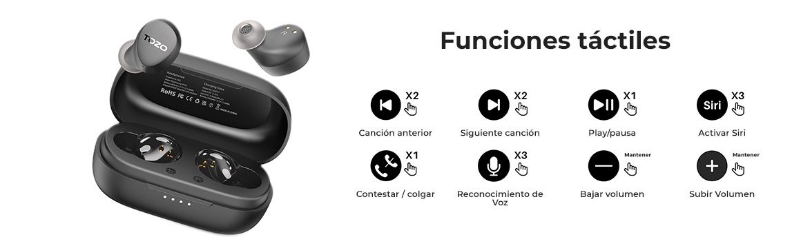 Controles táctiles