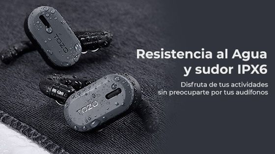 Resistencia al Agua y sudor IPX6