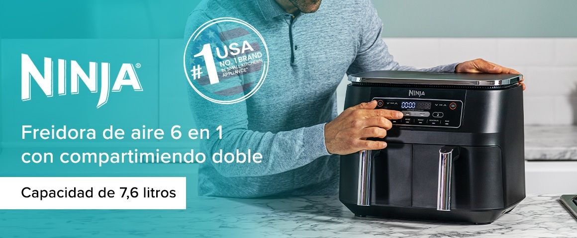 Freidora de aire con doble compartimiento