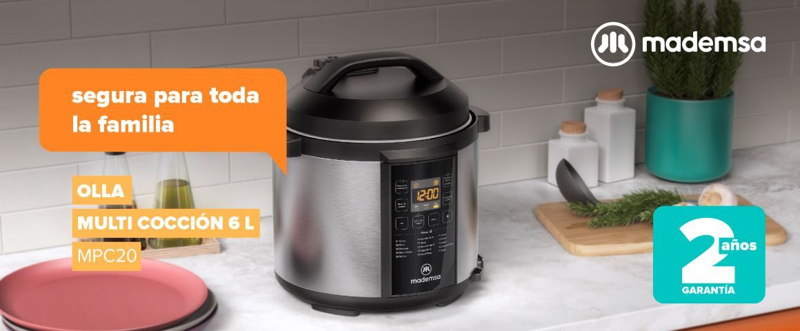 Olla Multi cocción 6L MPC20. Segura para toda la familia.