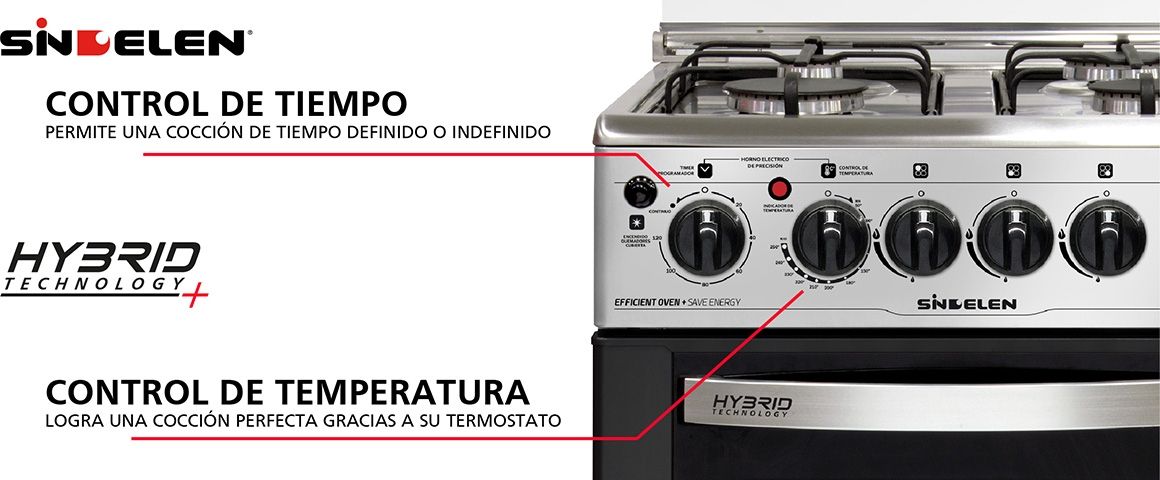 COCINA HIBRIDA CH-540NI SINDELEN