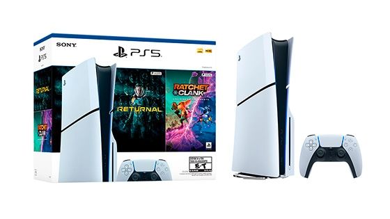 BUNDLE CONSOLA PLAYSTATION 5 SLIM RATCHET & CLANK RIFT APART_Y_RETURNAL