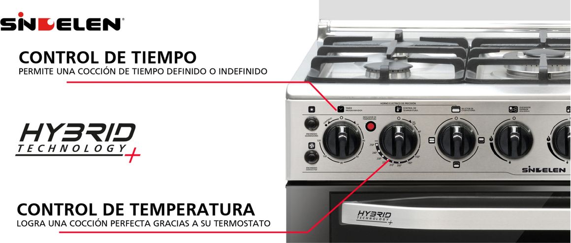 COCINA HIBRIDA CH-740NI SINDELEN