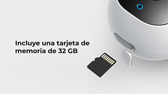Incluye una tarjeta de memoria de 32 GB