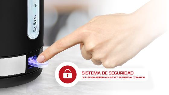 Hervidor Negro Mate 2.5 lts TH-6510N