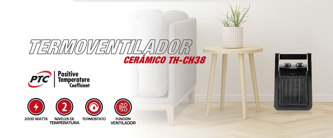 Termoventilador Cerámico Thomas TH-CH38