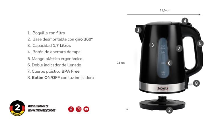 Hervidor Thomas TH-4340N