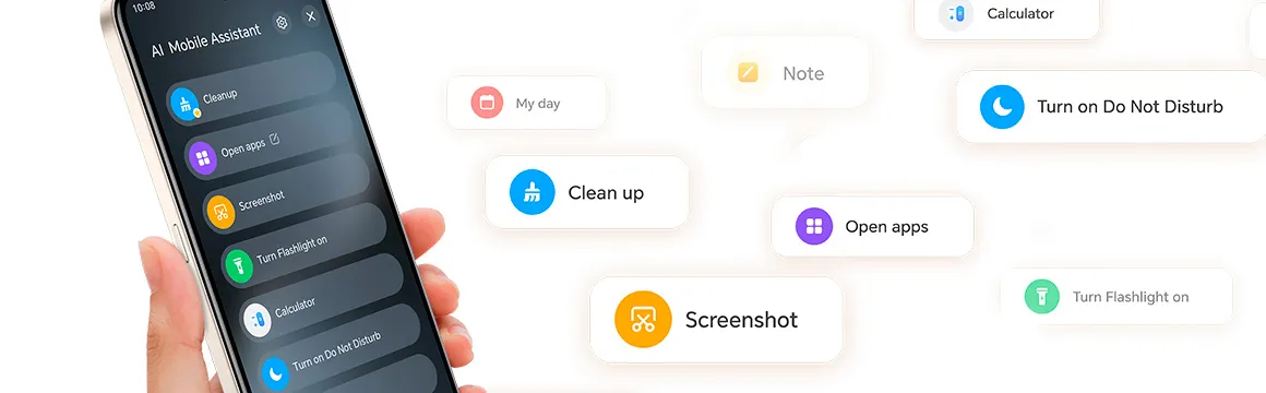 Botón Asistente móvil con IA