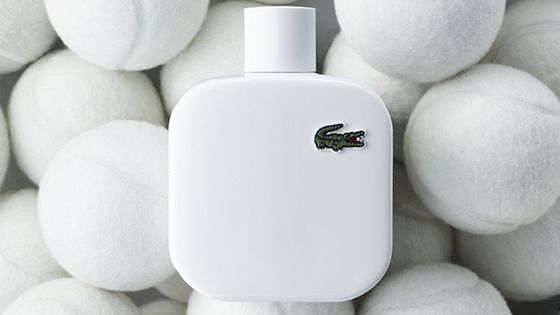Lacsote blanc lui hombre pelotas de tenis perfume ganador