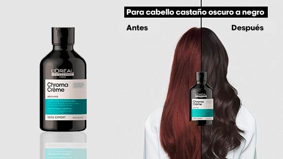 Matizador para cabello castaño oscuro a negro