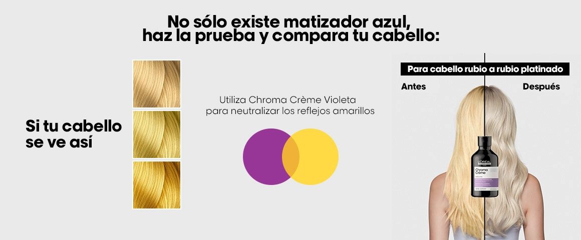 Matizador para cabello castaño oscuro a negro