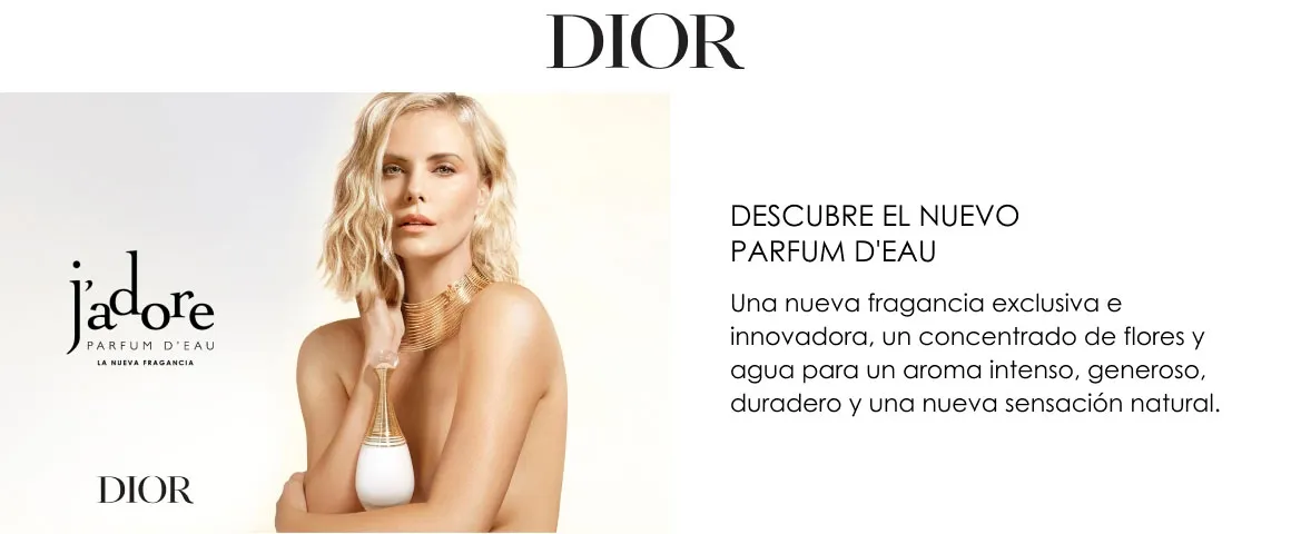 DIOR J'adore Parfum d'eau - Sin alcohol - Notas florales