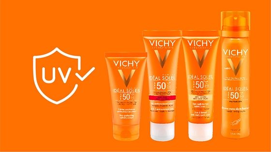 Bloqueador solar  vichy