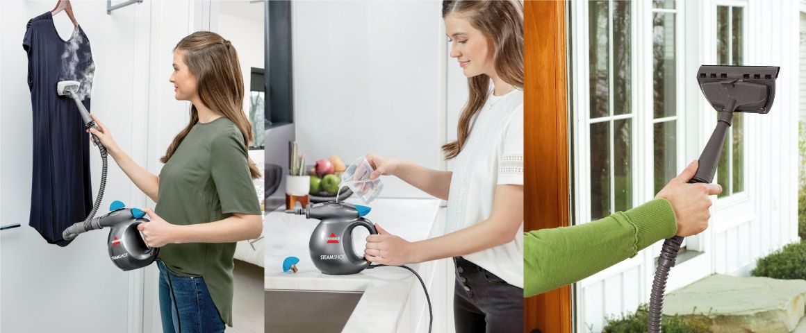 Limpiador a Vapor SteamShot BISSELL 2635J, Mata Virus y Bacterias