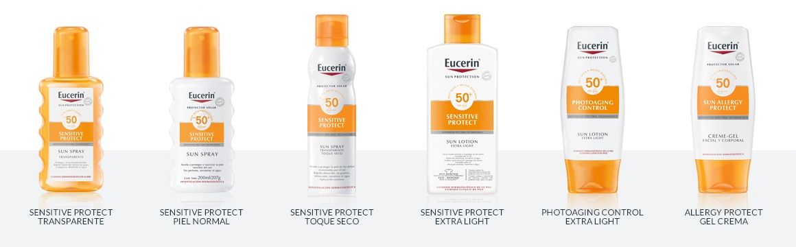  filtro, protector solar, cuerpo, corporal, factor 50, protector, ligera, ligero, textura ligera, Eucerin